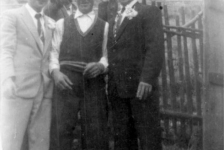 477: l-r in foreground Gerard Lambe, Joseph Kerrivan, and Joseph's son Francis. (1955) [courtesy of Betty Kerrivan]  - Gerard son of Peter Lambe &amp;amp; Anne Norman, Joseph son of John Kerrivan &amp;amp; Mary Anne Bavis,  married Anne Greene and Elizabeth Judge; Francis married Anna Norman